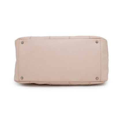 CHANEL Chocolate Bar Tote Bag Pink Leather