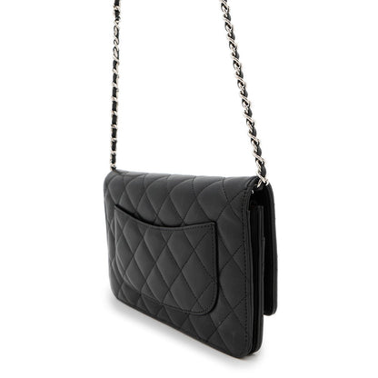 CHANEL Matelasse Chain wallet BlackAP0250 Lambskin