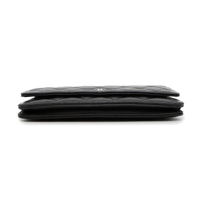 CHANEL Matelasse Chain wallet BlackAP0250 Lambskin