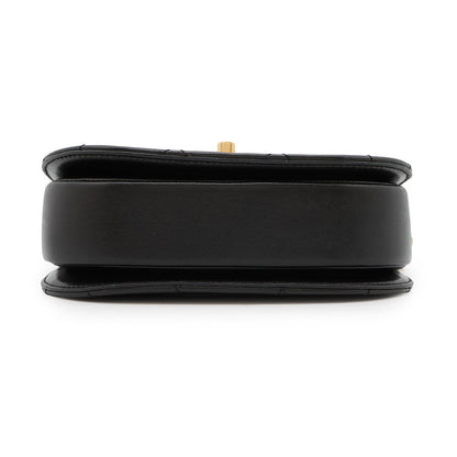 CHANEL Matelasse Chain Shoulder Bag BlackAS2484 Lambskin