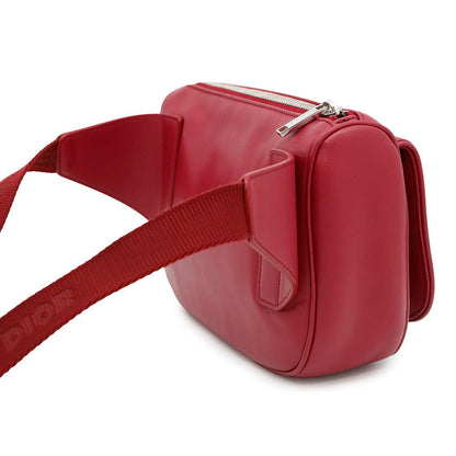 Dior Galaxy Saddle Crossbody Bag Red Leather