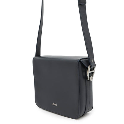 Dior CDMetal Shoulder Bag Navy Leather