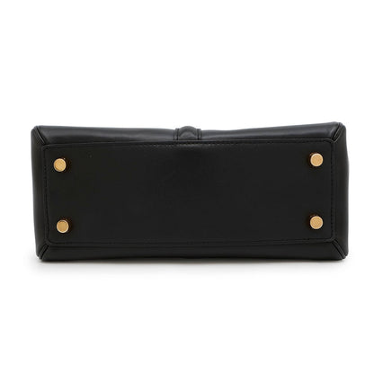 CELINE 16 SEISE 2WAY Handbag Black188003 Calf Leather Size Small