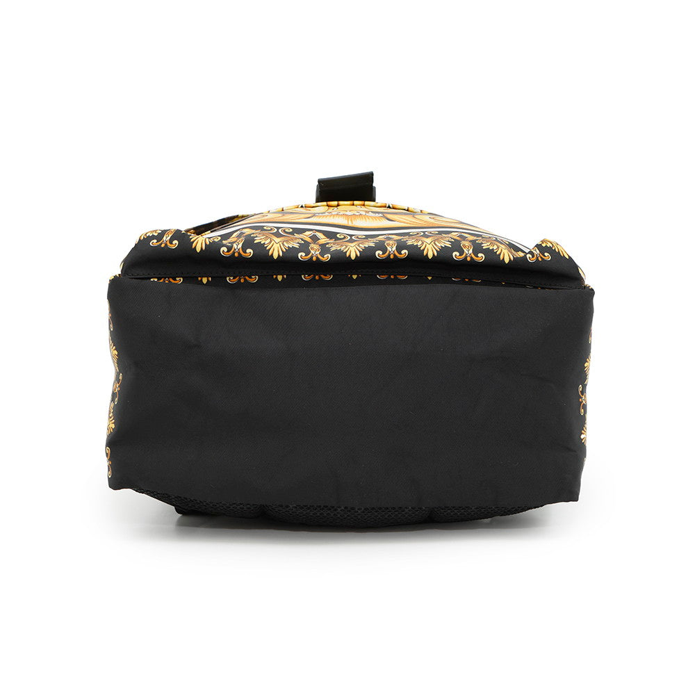 FENDI Fendace Zucca Backpack Black/Yellow7VZ066 Nylon