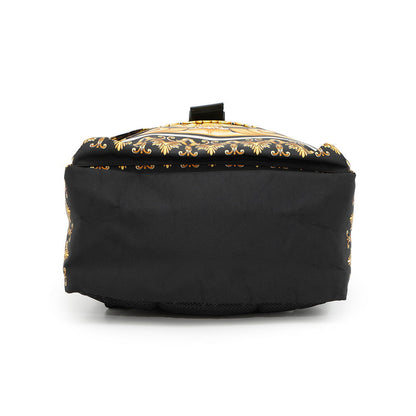 FENDI Fendace Zucca Backpack Black/Yellow7VZ066 Nylon