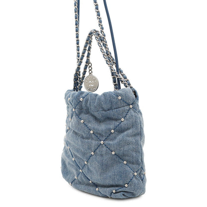 CHANEL CHANEL22 ChainShoulder Bag BlueAS3980 Denim Size Mini