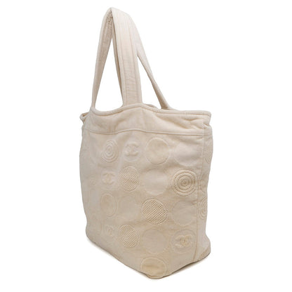 CHANEL Beach bag Ivory Cotton100%