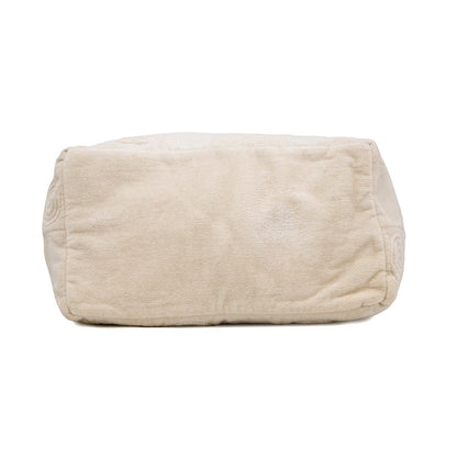 CHANEL Beach bag Ivory Cotton100%