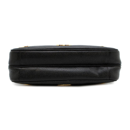 CHANEL Chain Tote Bag BlackA03675 Caviar Leather
