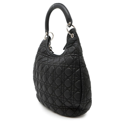 Dior Canage One Shoulder Bag Black Leather