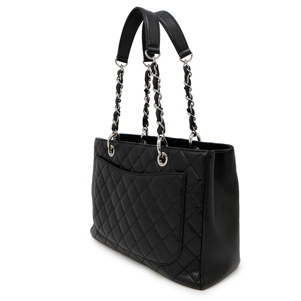 CHANEL GST ChainTote Bag BlackA50995 Caviar Leather