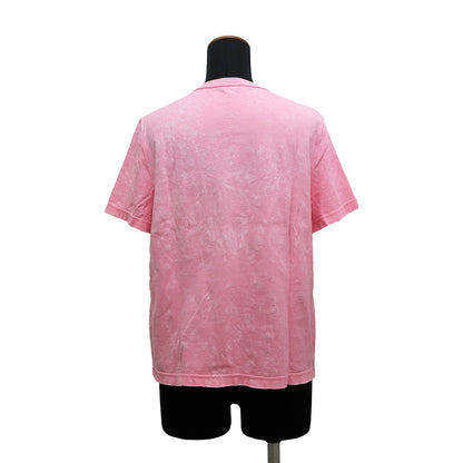 CHANEL T-shirt Tweed logo CC Logo Size S PinkP74670 Cotton100%
