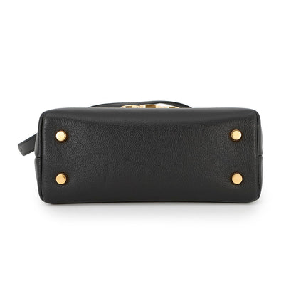 CELINE Teen Nino 2-Way Handbag Black118113FXK.38NO Supple Grained Calf Leather