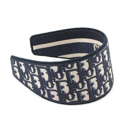 Dior Oblique headband Navy Canvas