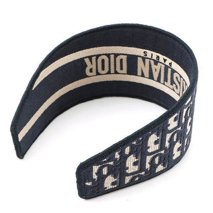 Dior Oblique headband Navy Canvas
