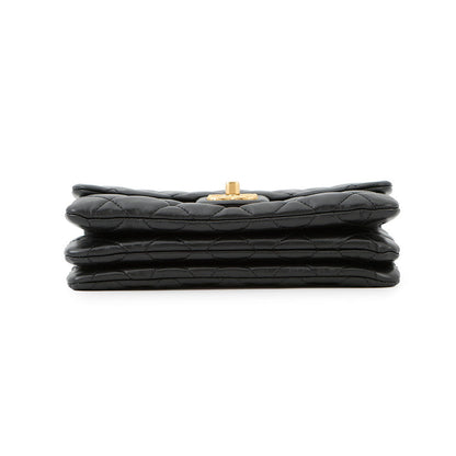 CHANEL Matelasse ChainShoulder BlackAS3393 Lambskin Size 20