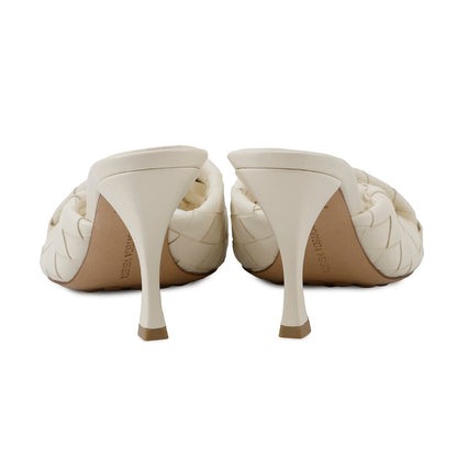Bottega Veneta Blink Intrecciato Mules Sea salt796455 Lambskin Size 38