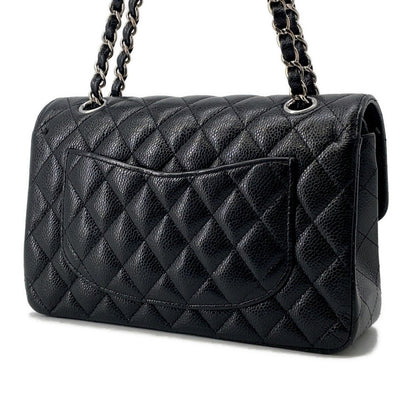 CHANEL Matelasse ChainShoulder Bag BlackA01113 Caviar Leather Size 23