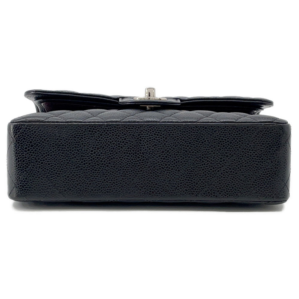 CHANEL Matelasse ChainShoulder Bag BlackA01113 Caviar Leather Size 23