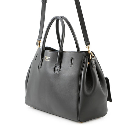 BALENCIAGA Bel Air Carryall Black812545 Smooth Calf Leather Size Small
