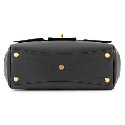 BALENCIAGA Bel Air Carryall Black812545 Smooth Calf Leather Size Small