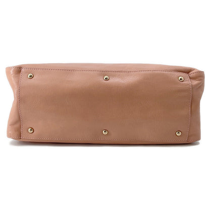 FENDI Tote Bag Pink8BN184 Leather