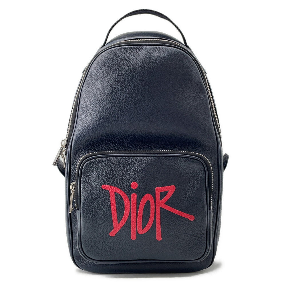Dior Shawn StÃ¼ssy Collaboration 2020 Cross Body Bag Navy/Black/Red1ESBO013GDS Leather