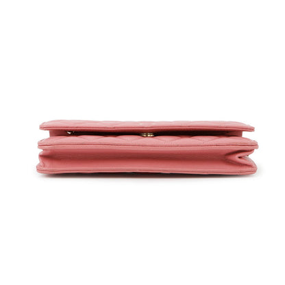 CHANEL Chain wallet PinkAP0250 Caviar Leather