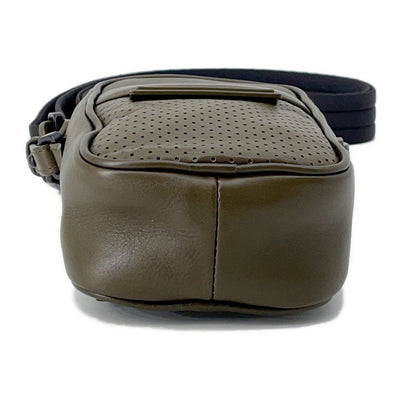 Bottega Veneta Leggero Punching Shoulder Pouch Khaki566214 Leather