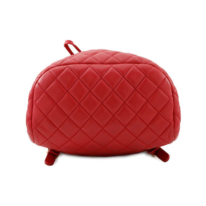 CHANEL Matelasse Backpack RedA91121 Lambskin