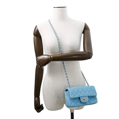 CHANEL Matelasse ChainShoulder Bag BlueA69900 Denim Size Mini