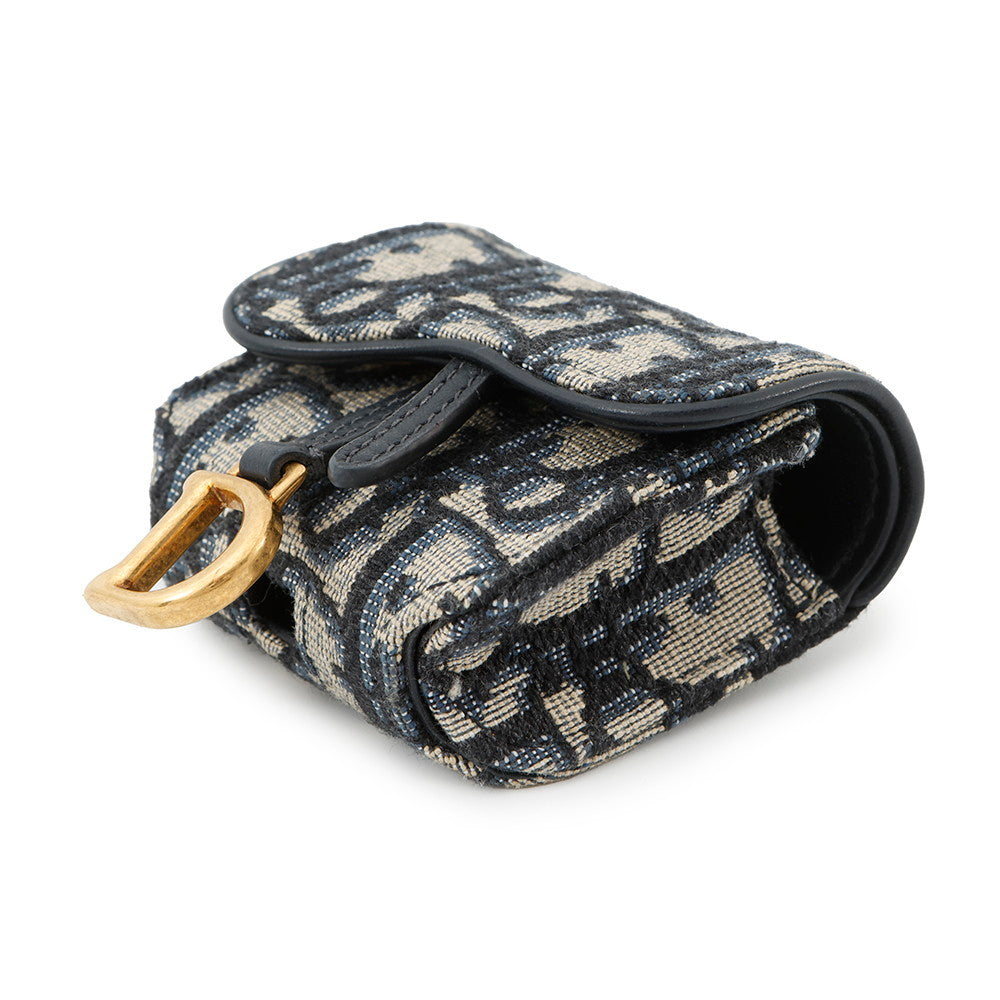 Dior AirPods Pro Earphone Case Oblique Navy/BeigeS5675CTZQ Canvas