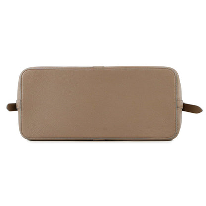 CELINE Cabas de France 2-Way Handbag Greige192663 Leather Size Medium
