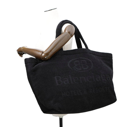 BALENCIAGA Jumbo Tote Bag Black743152 Towel Fabric Size Large