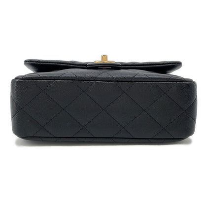 CHANEL Matelasse Heart Ball Chainshoulder BlackAS3921 Caviar Leather