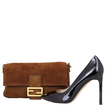 Fendi Suede Baguette Bag