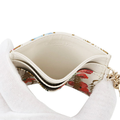 Dior Dior Lucky Lady Dior Freesia Card Holder White/Multicolor Leather
