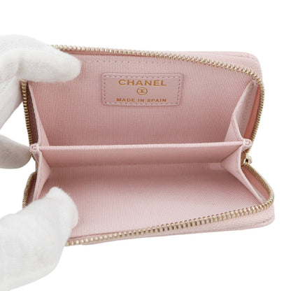 CHANEL Matelasse Timeless Classic Coin Purse PinkAP2966 Caviar Leather