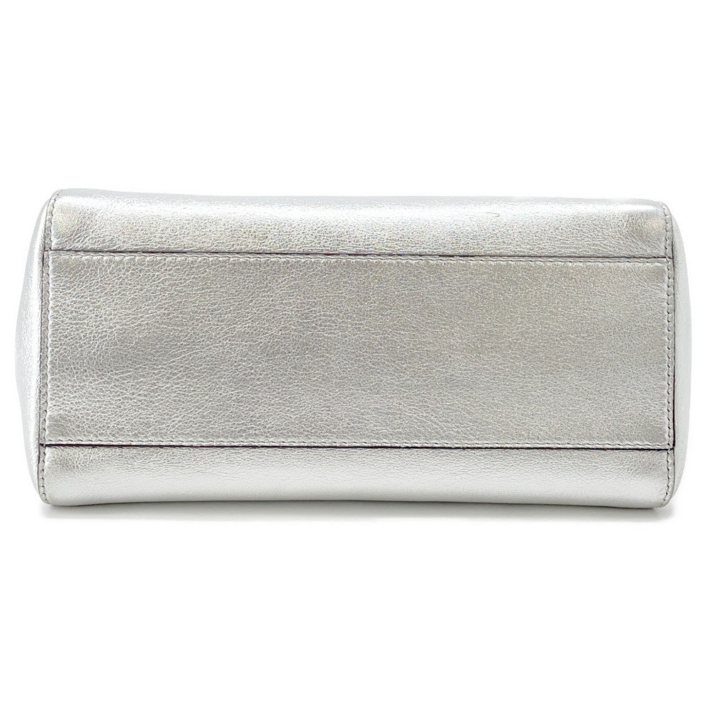 FENDI Peekaboo 2WAYBag Silver8BN244 Leather Size Mini