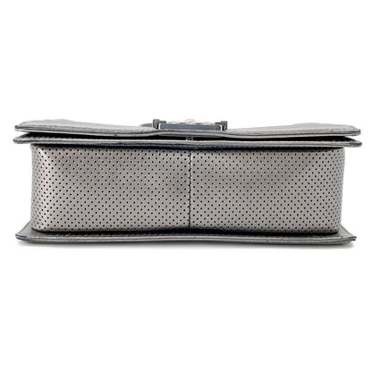 CHANEL Boy Chanel ChainShoulder Bag SilverA67086 Lambskin Size 25