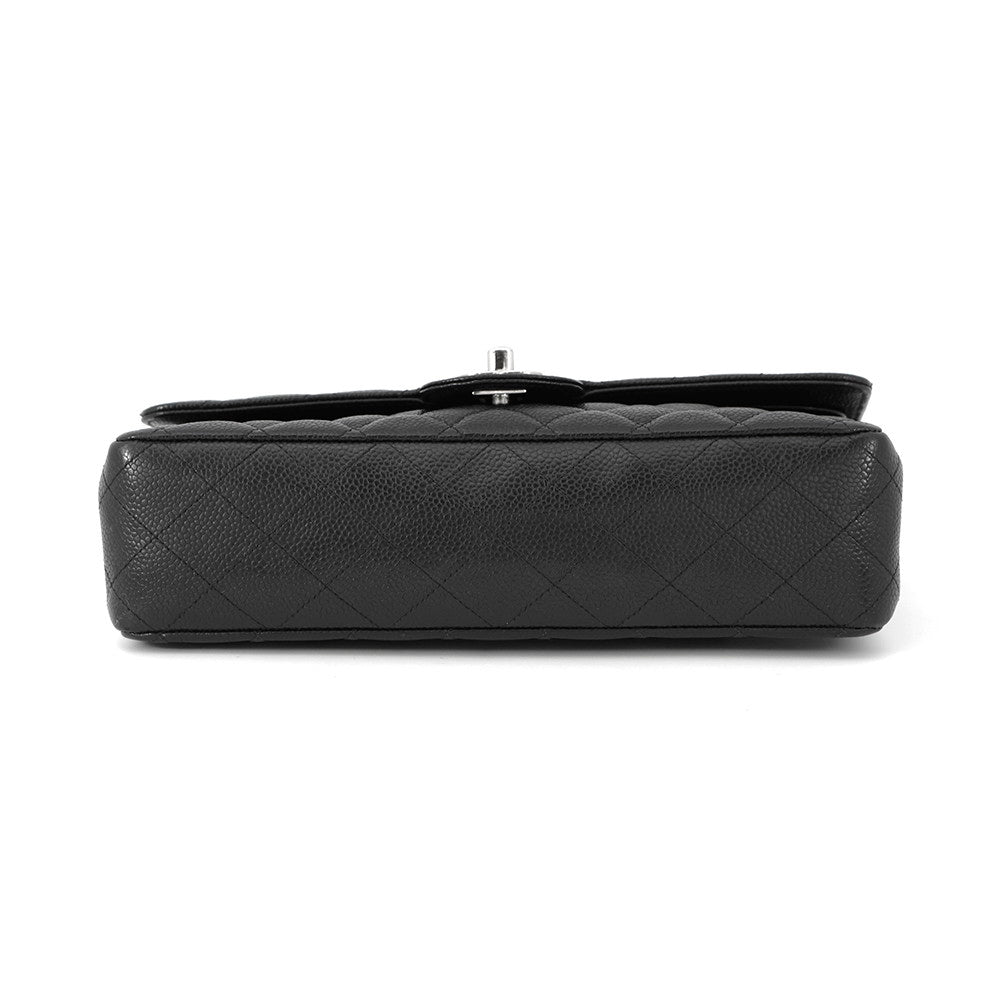 CHANEL Matelasse ChainShoulder Bag BlackA01112 Caviar Leather Size 25
