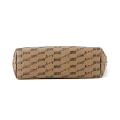 BALENCIAGA BBMonogram Signature Shopper Bag Brown702698 PVC