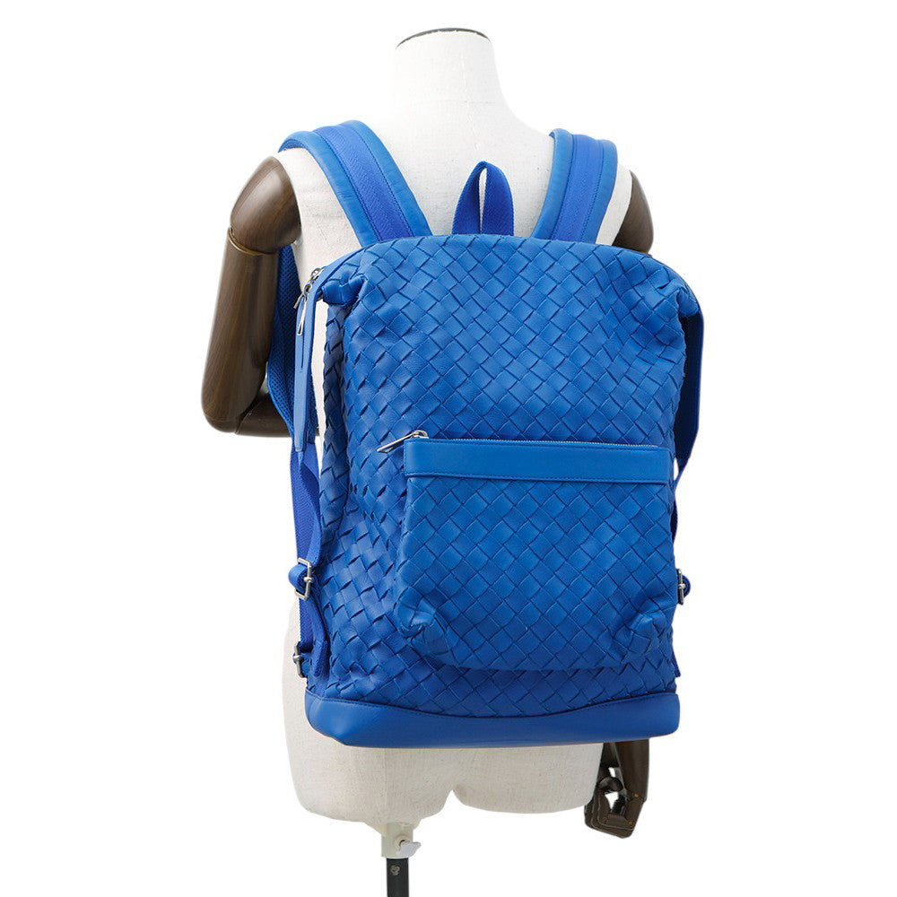 Bottega Veneta INTRECCIATO Backpack Blue653118 Leather