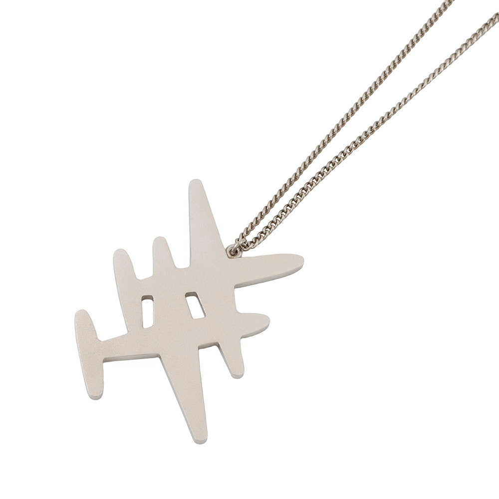 CHANEL Airline Necklace Red/Blue/White Metal