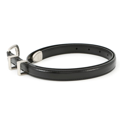 CELINE Small 18MM Western Belt Black45BAE3A01 Taurillon Leather Size 80