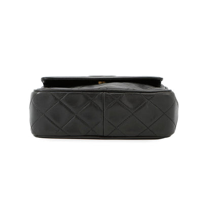 CHANEL Tassel Matelasse Chain Shoulder Black Lambskin