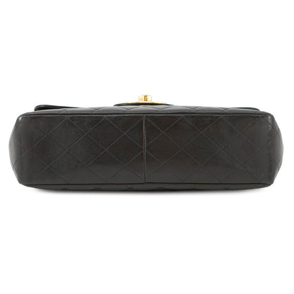 CHANEL Single Flap Matelasse Chain Shoulder BlackA04412 Lambskin Size 30