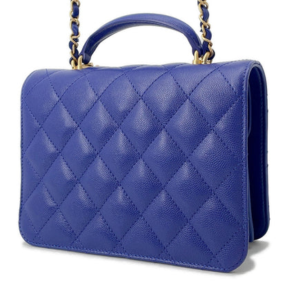 CHANEL Matelasse 2WAYBag BlueAS4286 Caviar Leather