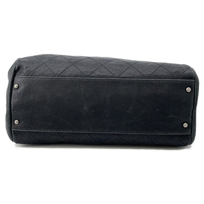 CHANEL Wild Stitch Matelasse Boston BlackA33045 Caviar Leather