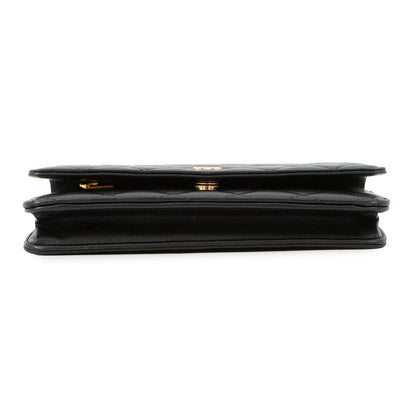 CHANEL Matelasse Chain wallet BlackAP0250 Lambskin